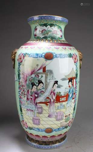 Chinese Famille Rose Porcelain Vase