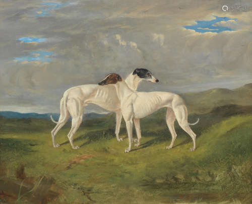 British School(19th century) Greyhounds in Landscape