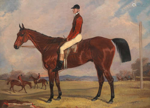 Fred Henderson(British, active 1852-1860)  Bay Racehorse with Jockey
