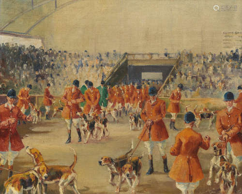 Michael Lyne(British, 1912-1989) The Hound Show