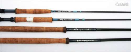 Four G Loomis NRX fly rods
