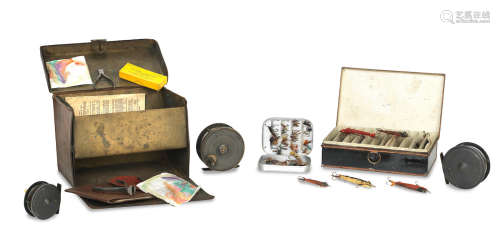 A collection of fishing tackle by William Robertson, Glasgow and others