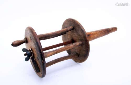 A large 19th century hand-held boat trolling winch