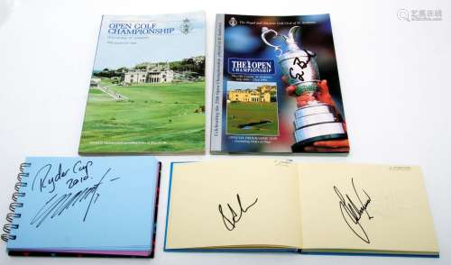 Collection of golf autographs