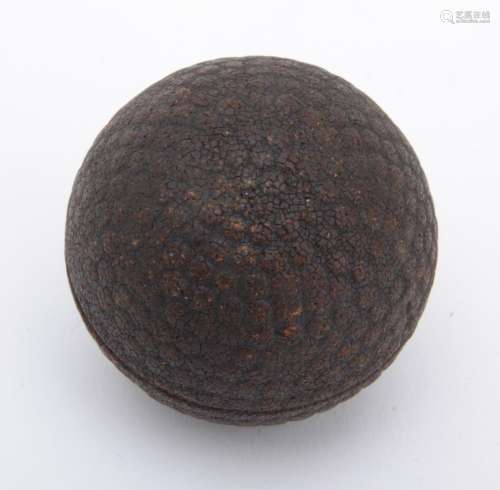 Tom Morris black rubber core bramble pattern golf ball
