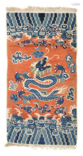 A Chinese Ningxia ‘Dragon’ rug