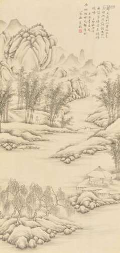 A Chinese landscape painting