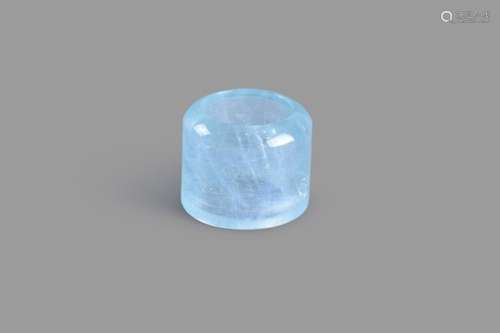 A Chinese aquamarine archer's ring