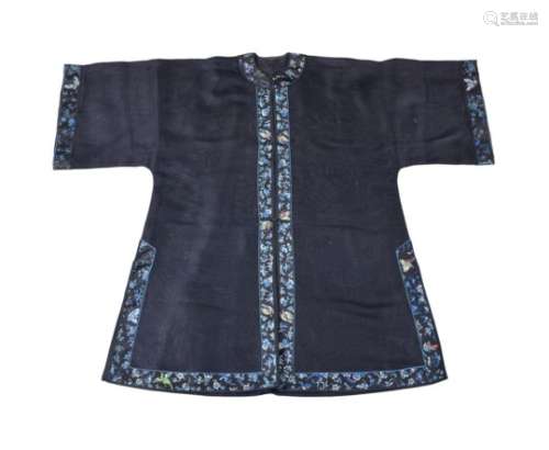 A Han Chinese lady’s informal black summer weave robe