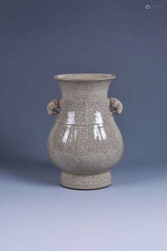 A Chinese archaistic Ge-type vase with ram handles