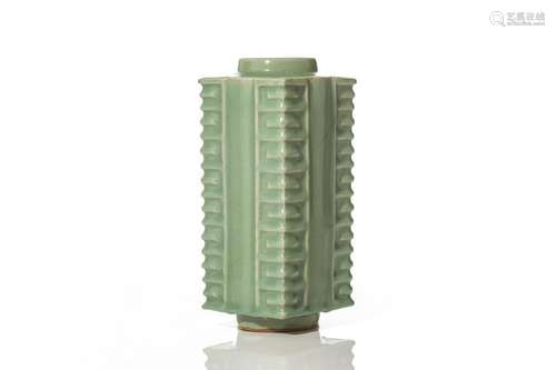 LONGQUAN CELADON PORCELAIN CONG VASE