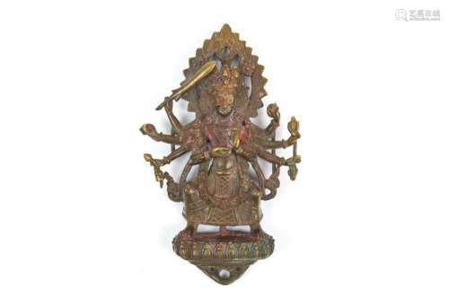 18TH C. NEPAL BRONZE FIGURE OF KALI