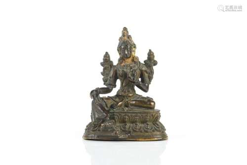 18TH C. TIBETAN BRONZE TARA FIGURE