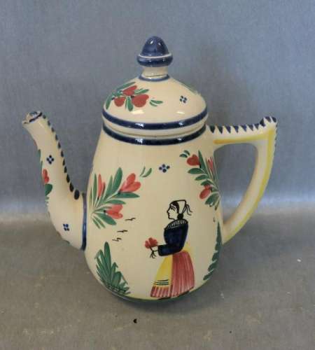 Quimper Tea Pot, 1969
