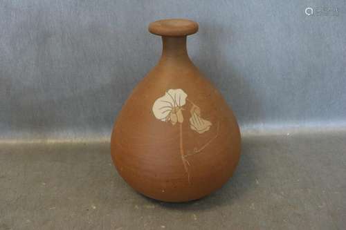 Japanese Art Pottery Vase, Signed