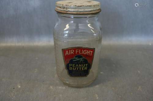 Rare Advertising Jar, Air Flight Peanut Butter