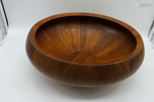 Large Dansk Wooden Bowl