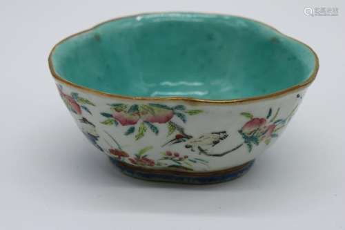 Chinese Bowl Hand Painted, Signed