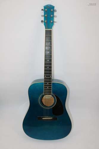 Blue Squire Acoustic Guitar by Fender