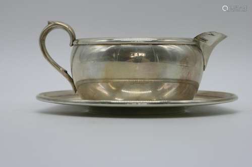 Sterling Silver Gravy Boat & Tray