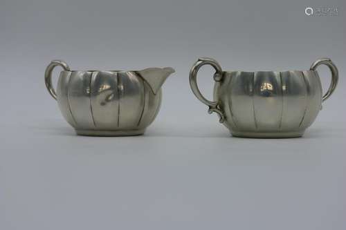 Sterling Silver Creamer & Sugar