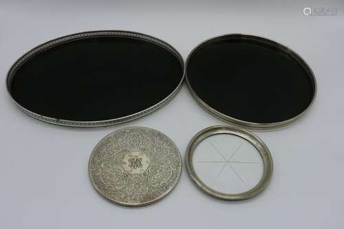 Lot of Hot Plates & Trays, Sterling Silver