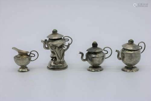 Antique Sterling Miniature Tea Set