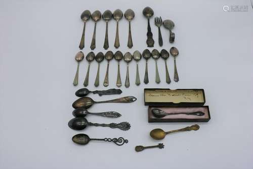 Lot Antique  Silver Spoons