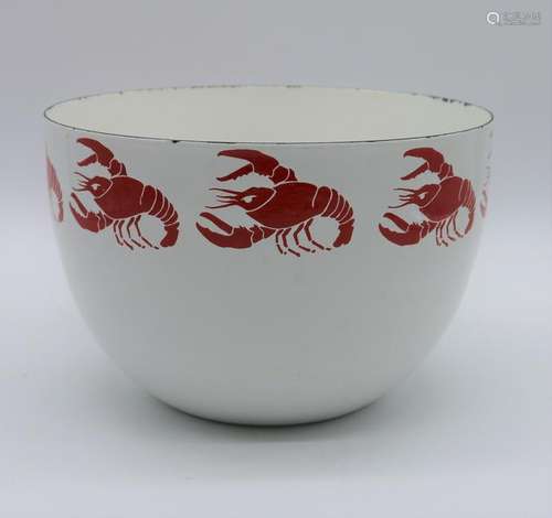 KAJ FRANK ARABIA' Enamel Lobster Bowl