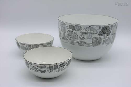 Vintage Finel Enamel Bowl Set