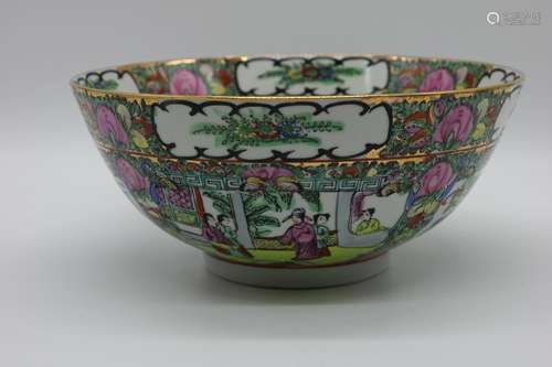 Large Rose Medallion Bowl