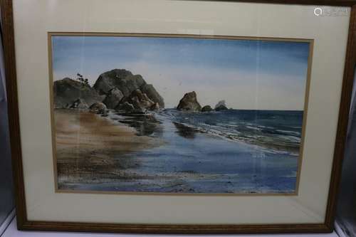 Jerry Smith, Seascape Watercolor