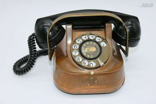 Antique Copper & Brass RTT-56 Telephone