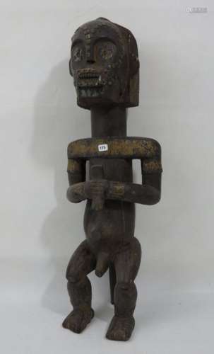 BYERI FANG Cameroun : Statuette en bois sculpté re…