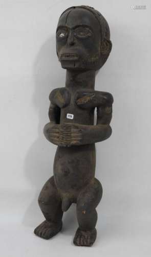 BYERI FANG Cameroun : Statue d'homme en bois sculp…