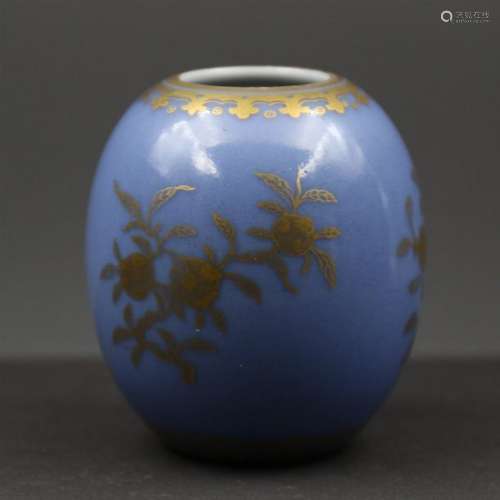 Chinese Blue Glazed Water Drop Height 7 cm. Condit…