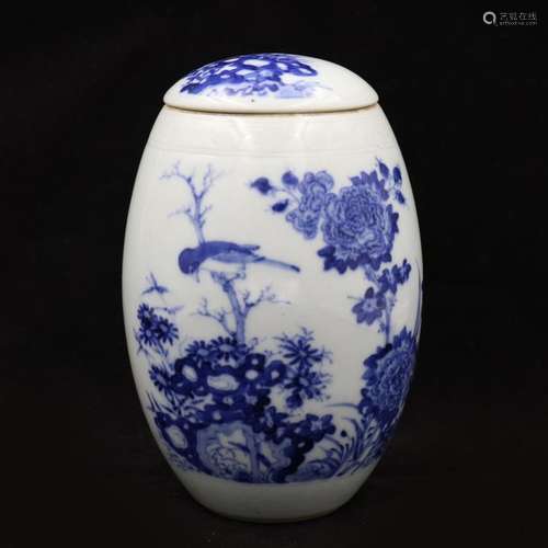 Chinese Porcelain Blue and White Jar Height 17 cm.…