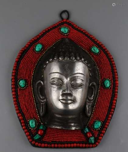Tibetan Buddhist Buddha Head Wall Hanging \r\nHeight…