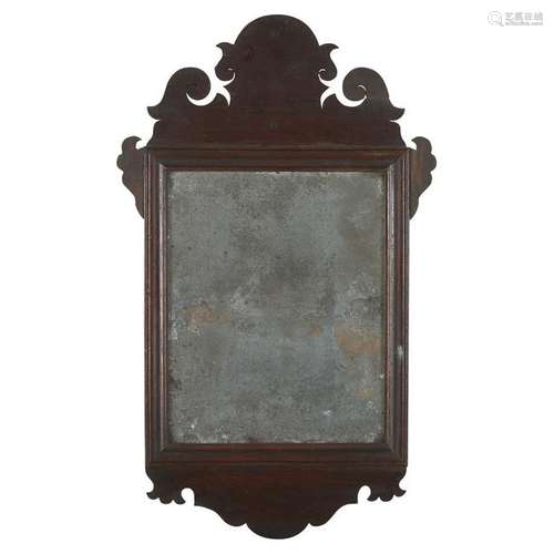 Small Chippendale mahogany looking glass, 18th century