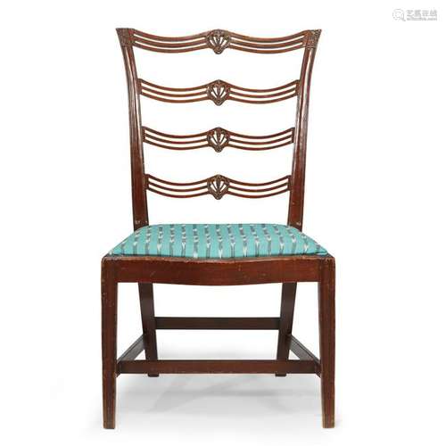 Federal carved mahogany side chair, Attributed to