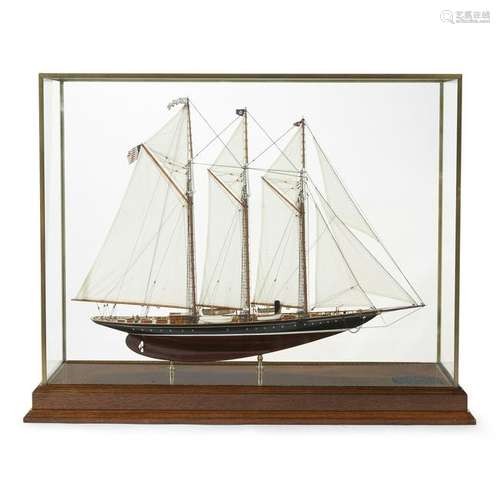 Model of the steam auxiliary schooner yacht Atlantic,