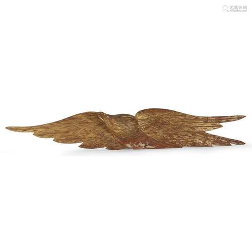 Carved and gilded eagle plaque, Attributed to John H.