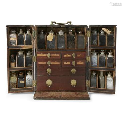 Mahogany medicine chest, Reece & Co., London, England,