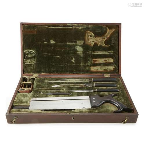 Mahogany surgical kit, Probably Philadelphia, PA,