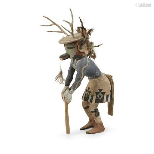 Hopi carved and painted wood Deer Dancer Kachina,