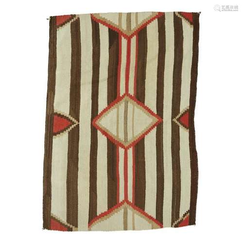 Early Navajo third phase chief's blanket, late 19th