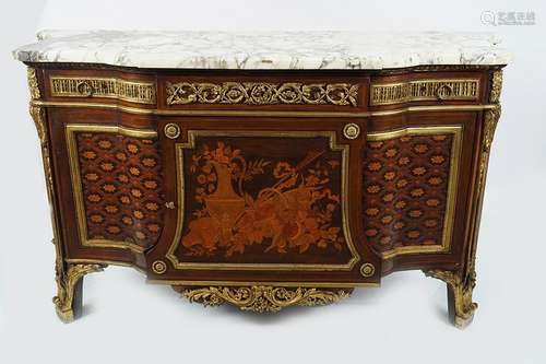 IMPORTANT LOUIS XVI STYLE ORMOLU MOUNTED COMMODE