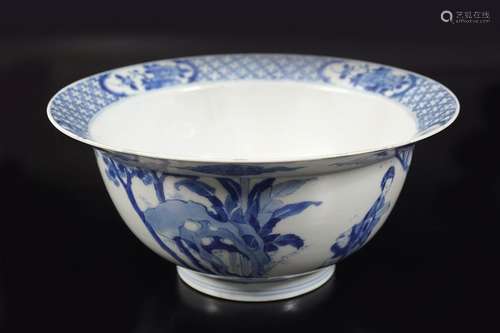 CHINESE BLUE AND WHITE BOWL