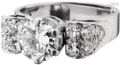 Diamant-RingWeissgold 750. 1 Brillant (