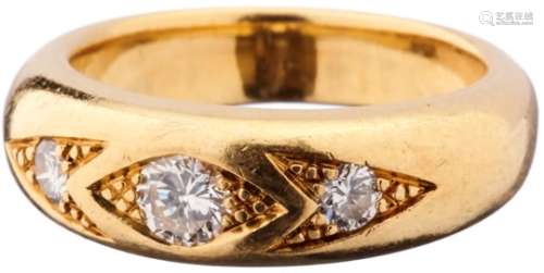 Diamant-RingGelbgold 750, gestempelt 